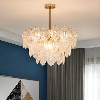 Lustra Lustre Vague Perle Or Moderne-Luire