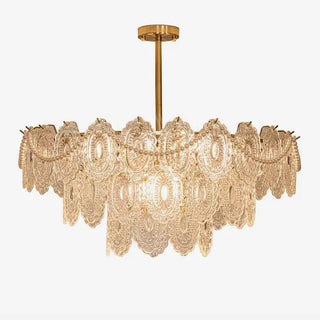 Lustra Lustre Vague Perle Or Moderne-Luire