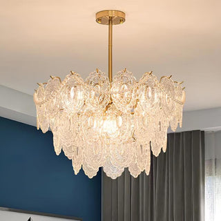 Lustra Lustre Vague Perle Or Moderne-Luire