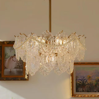 Lustra Lustre Vague Perle Or Moderne-Luire