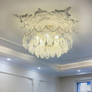 Lustra Lustre Vague Perle Or Moderne-Luire