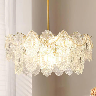 Lustra Lustre Vague Perle Or Moderne-Luire