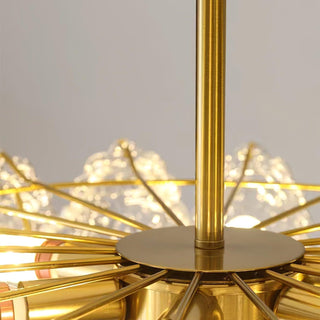 Lustra Lustre Vague Perle Or Moderne-Luire