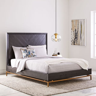 Valentina Suspension Moderne Transparent Onde Métal Verre Chambre à Coucher