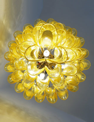 Aurora Lustre Verre Murano Pétale Vague