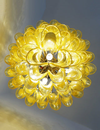 Aurora Lustre Verre Murano Pétale Vague