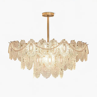 Lustra Lustre Vague Perle Or Moderne-Luire