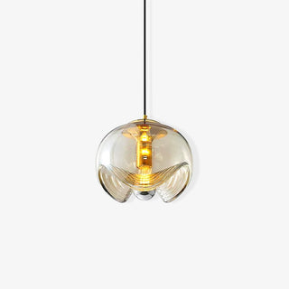 Solara Suspension en Verre Vague Mid-Century Vintage