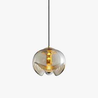Solara Suspension en Verre Vague Mid-Century Vintage