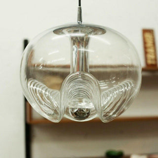 Solara Suspension en Verre Vague Mid-Century Vintage