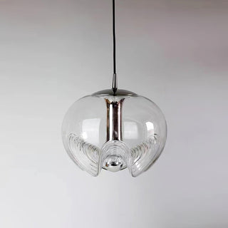 Solara Suspension en Verre Vague Mid-Century Vintage