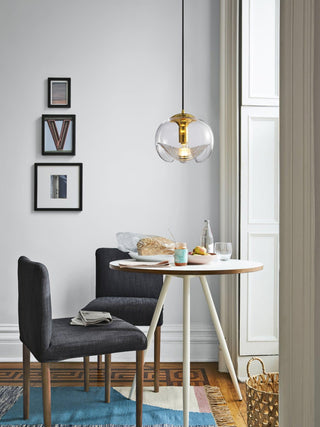 Solara Suspension en Verre Vague Mid-Century Vintage