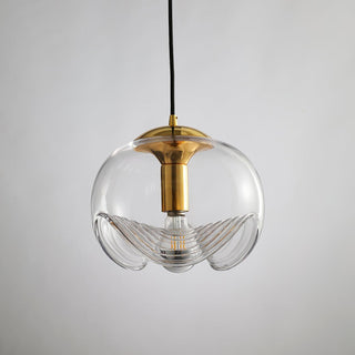 Solara Suspension en Verre Vague Mid-Century Vintage