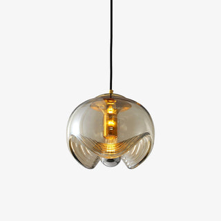 Solara Suspension en Verre Vague Mid-Century Vintage