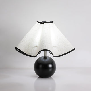 Kalion Lampe de Table en Bois Et Tissu