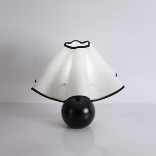Kalion Lampe de Table en Bois Et Tissu