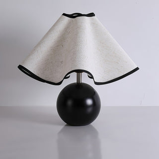 Kalion Lampe de Table en Bois Et Tissu