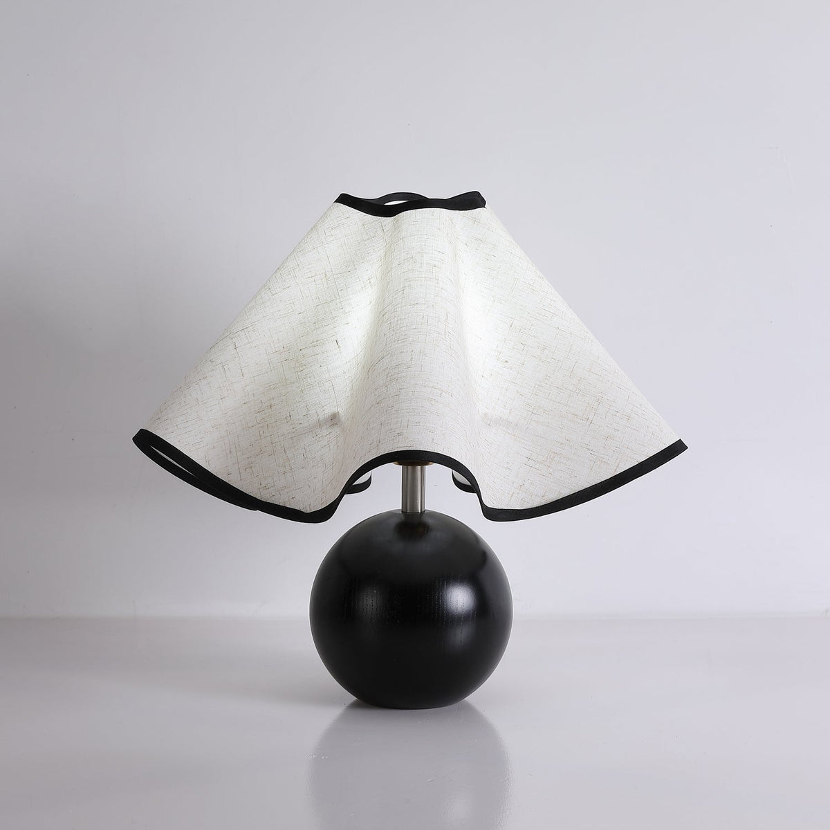 Kalion Lampe de Table en Bois Et Tissu