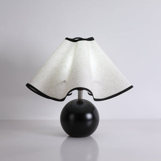 Kalion Lampe de Table en Bois Et Tissu