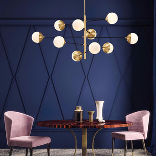 Lustra Lustre Waverly en Verre Élégant