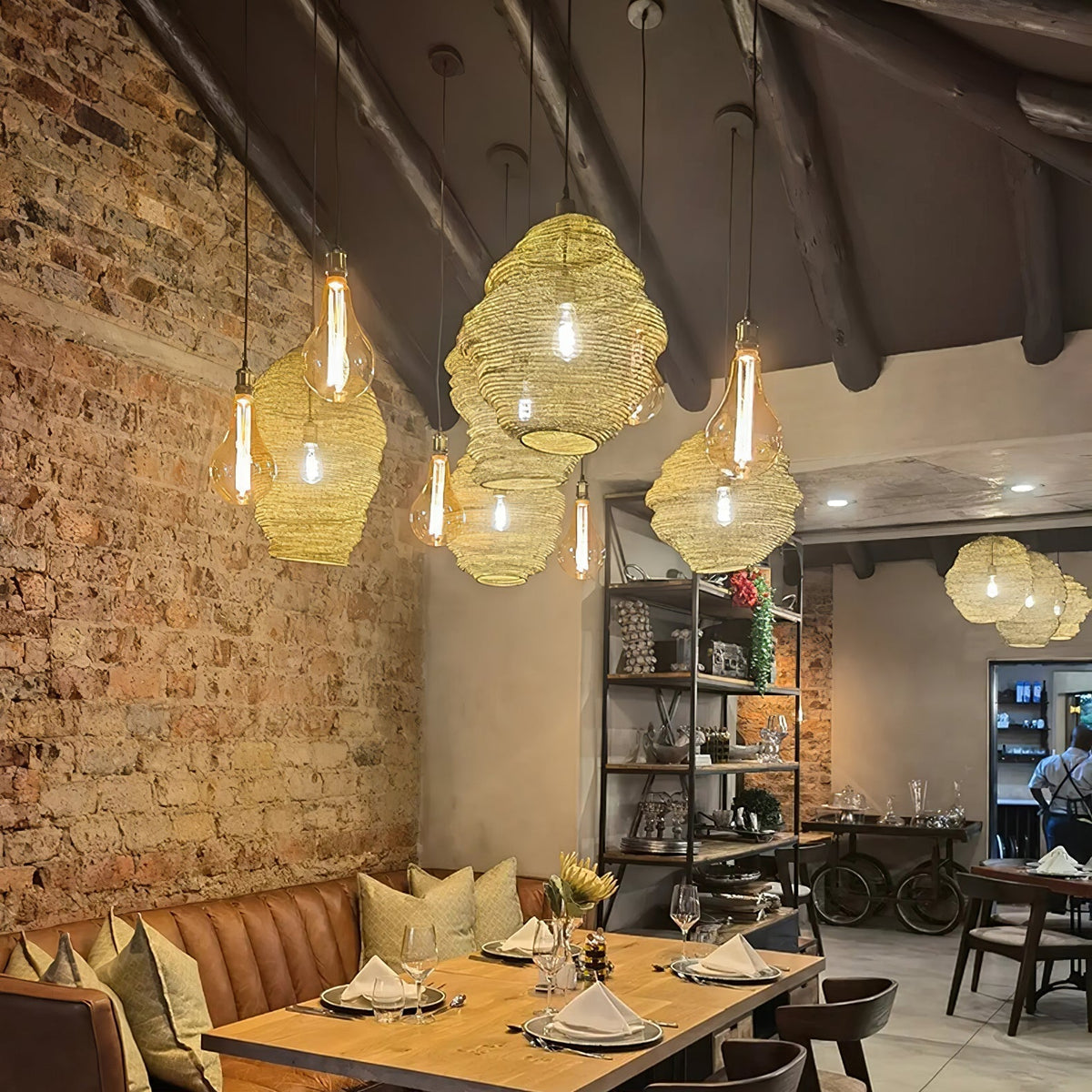 Hive Industriel Fil Pendentif Lampes