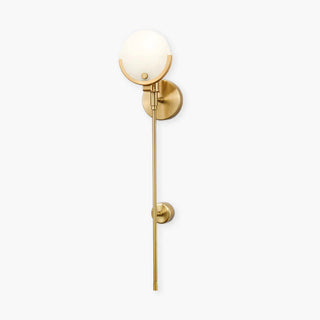 Valentina Applique Murale Globe Moderne Métal/Dolomite Or Chambre
