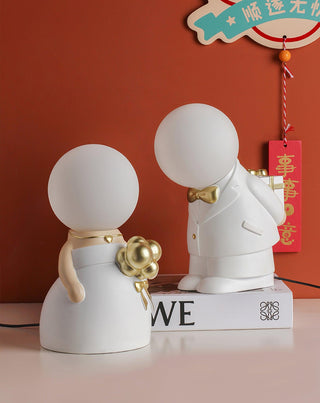 Eternal Lampe de Table en Céramique Et Blanc