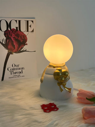 Eternal Lampe de Table en Céramique Et Blanc