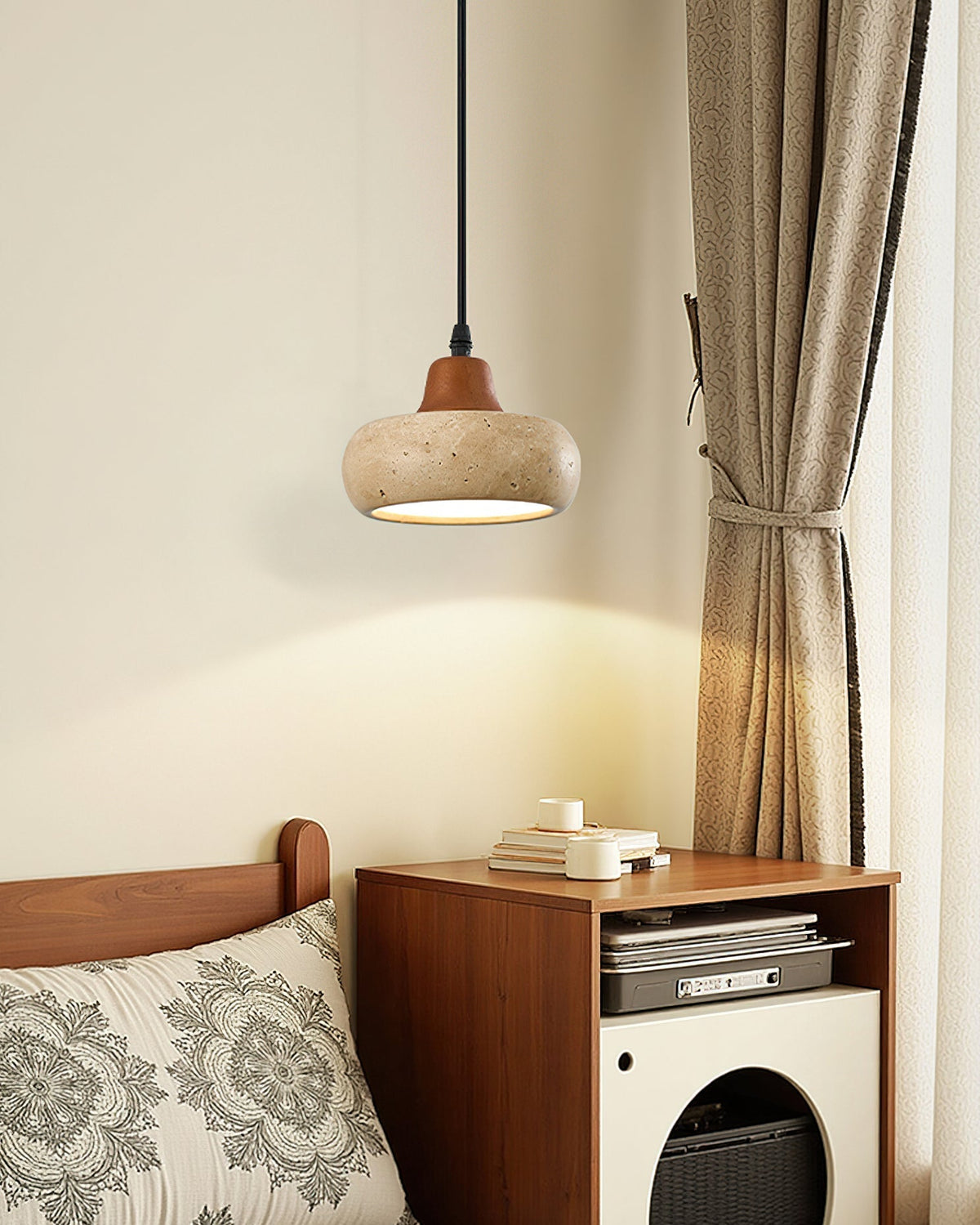 Wella Pendant Light against a dark background.