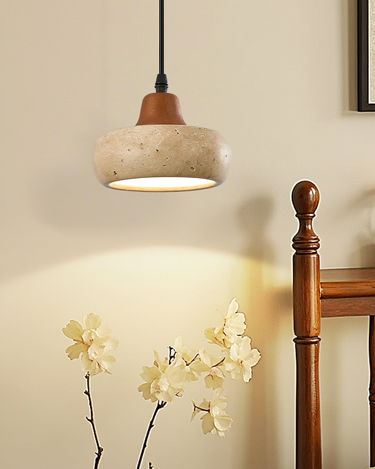 Lifestyle image showing the light's ambient effect.