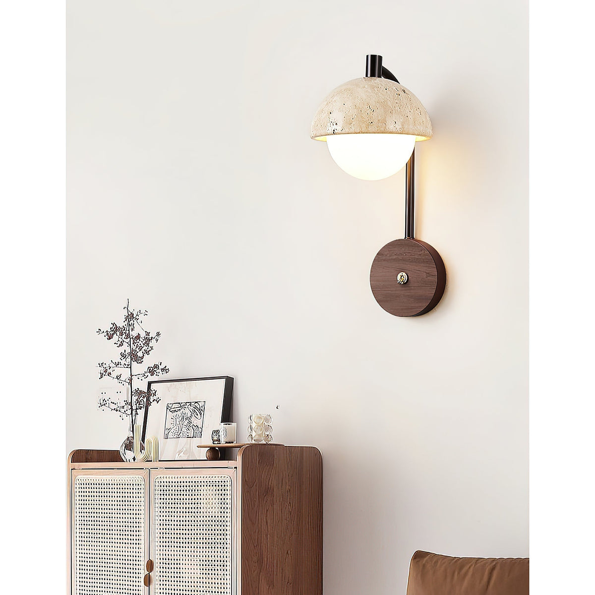 Civarir Applique Murale Travertin Beige Moderne