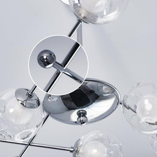 Lustra Lustre en Verre et Chrome