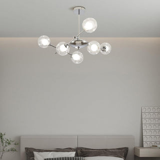 Lustra Lustre en Verre et Chrome