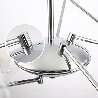 Lustra Lustre en Verre et Chrome