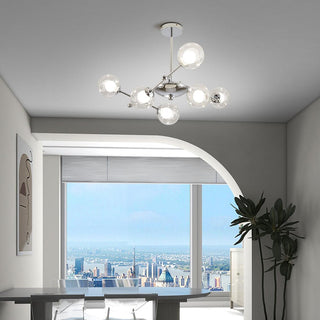 Lustra Lustre en Verre et Chrome