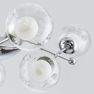Lustra Lustre en Verre et Chrome