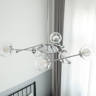 Lustra Lustre en Verre et Chrome