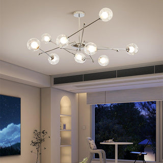 Lustra Lustre en Verre et Chrome