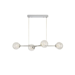 Lustra Lustre en Verre et Chrome