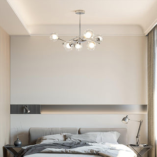 Lustra Lustre en Verre et Chrome