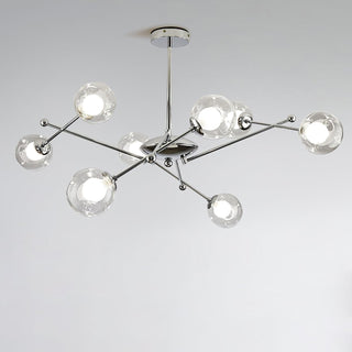 Lustra Lustre en Verre et Chrome