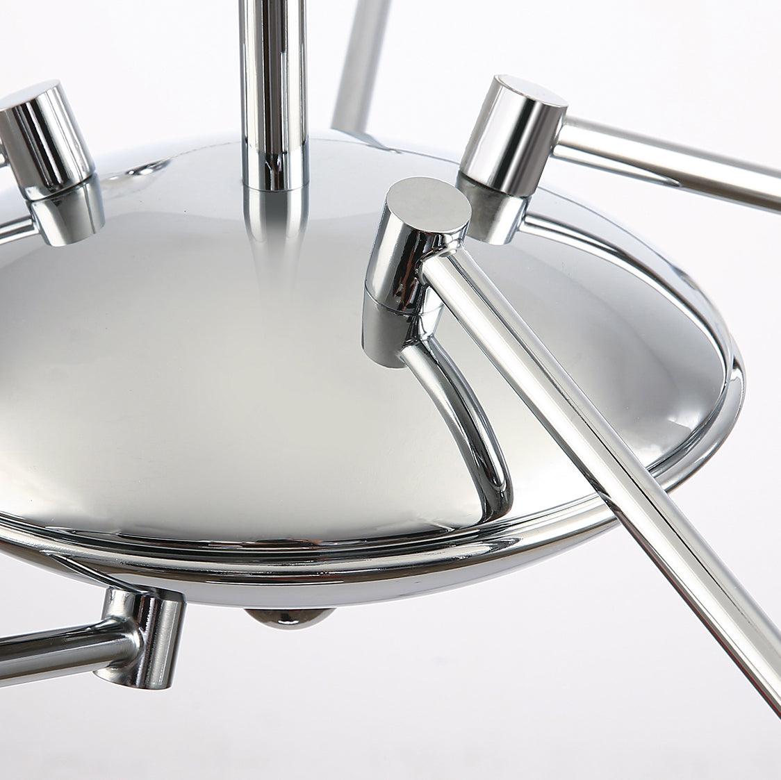 Perevia Lustre en Verre et Chrome