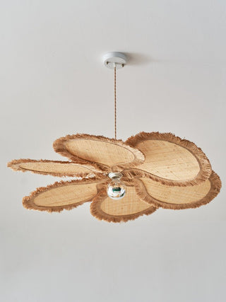 Sfrangia Raffia Pendant Lamp-Neutral Decor