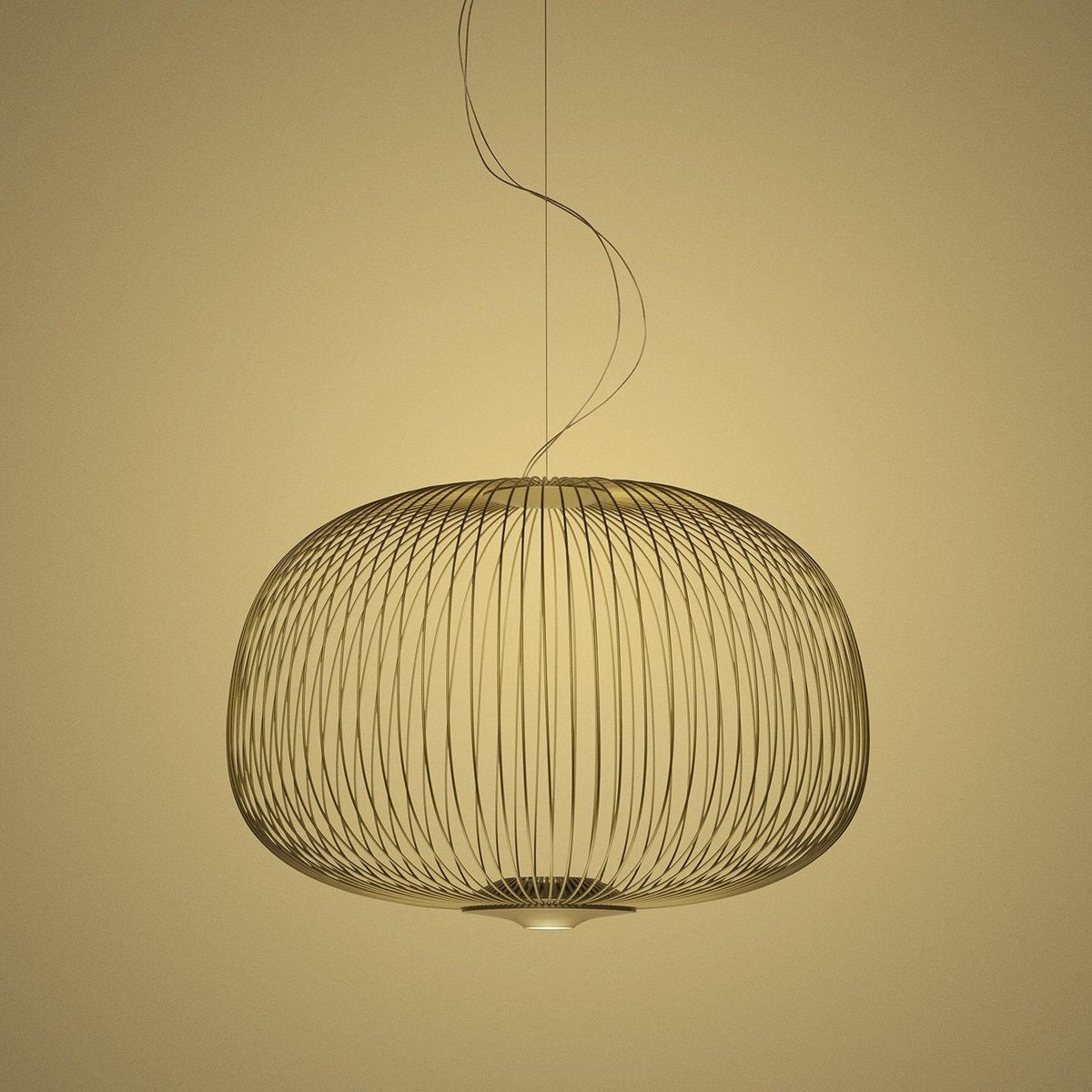 Lumio Lightweight Spokes Cage Pendant Light-Neutral Decor