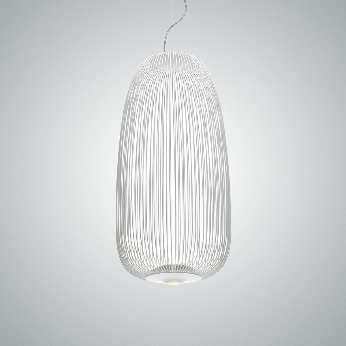 Lumio Lightweight Spokes Cage Pendant Light-Neutral Decor