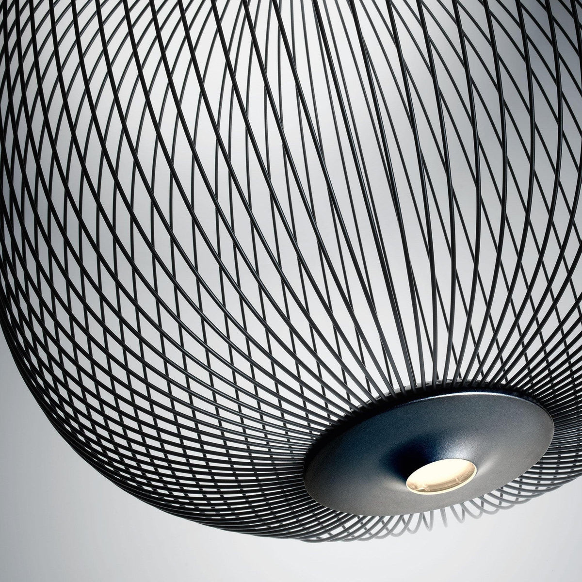 Lumio Lightweight Spokes Cage Pendant Light-Neutral Decor