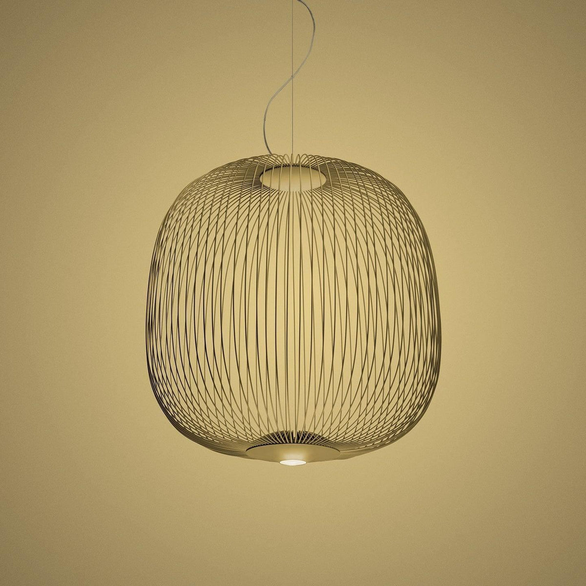 Lumio Lightweight Spokes Cage Pendant Light-Neutral Decor