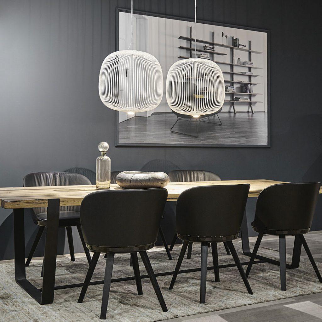 Lumio Lightweight Spokes Cage Pendant Light-Neutral Decor