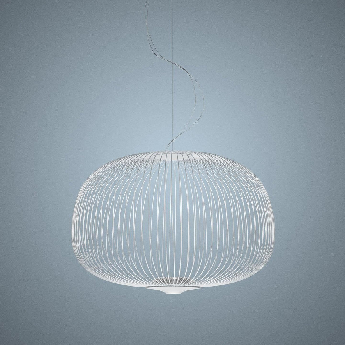 Lumio Lightweight Spokes Cage Pendant Light-Neutral Decor