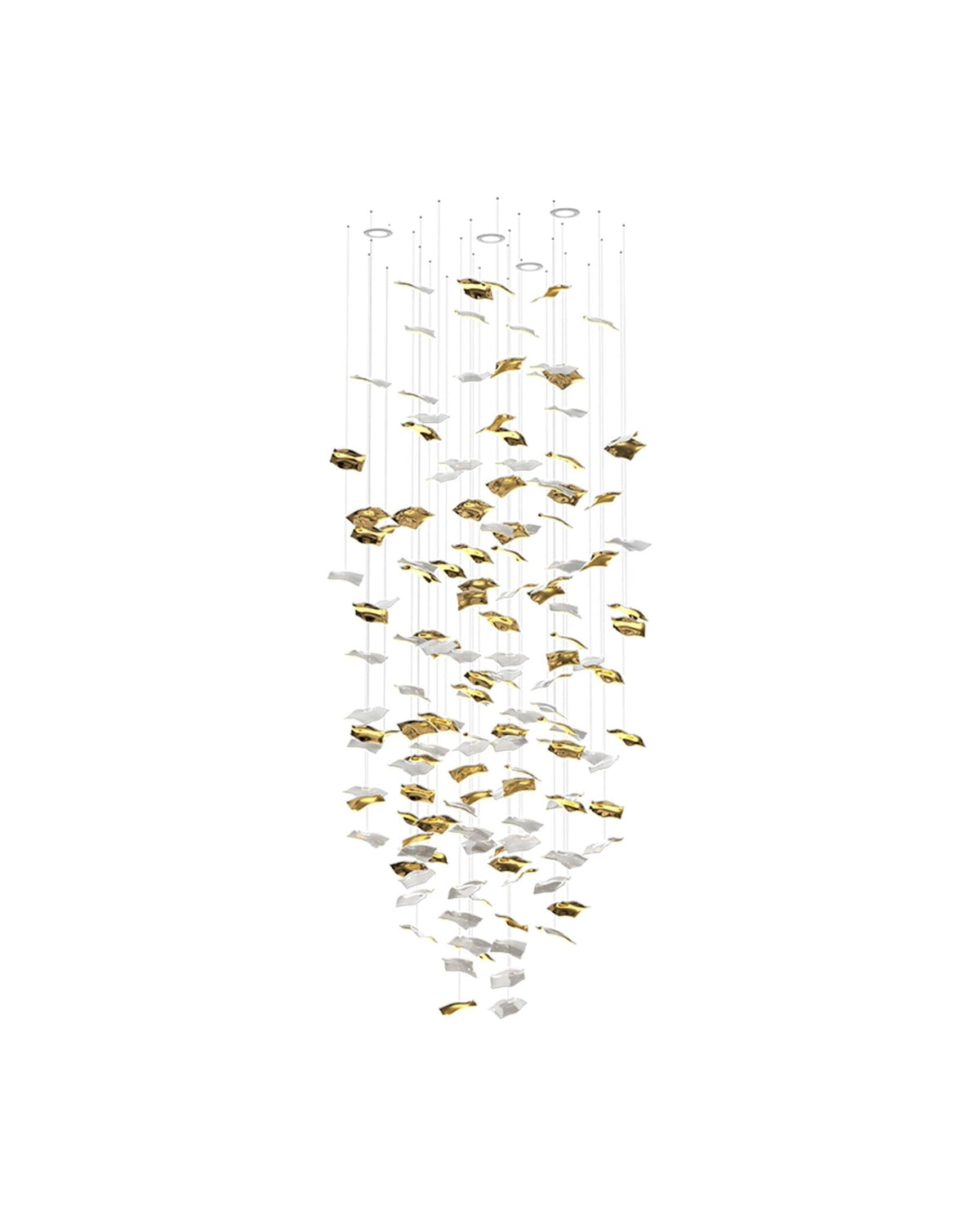 Whispering Kerchiefs Chandelier-Neutral Decor